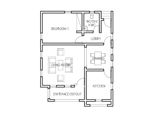 Beautiful 1-bedroom bungalow