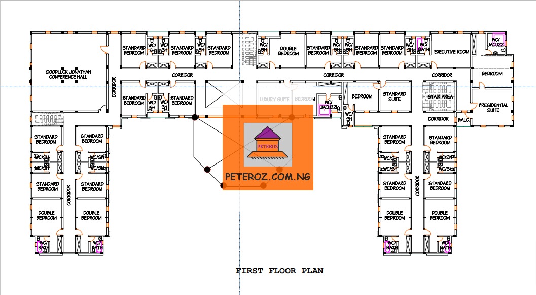 5 Stars Hotel Floor Plan