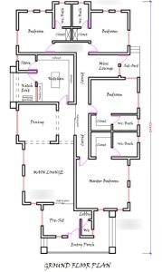 4-Bedroom Bungalow Drawings