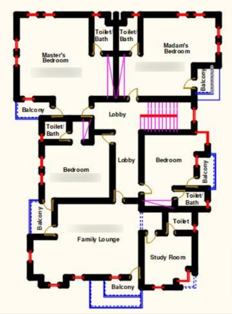 8-Bedroom Duplex Architectural Floor Plans