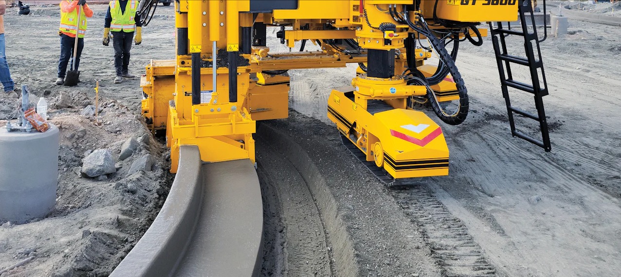 machine control in concrete applications