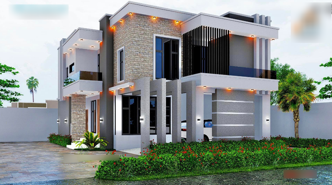5-Bedroom Home Plan with Family lounge