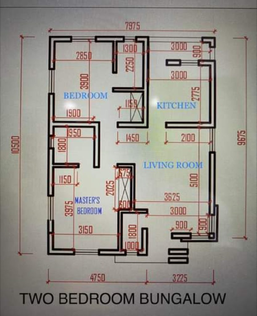 Simple and Affordable 2-Bedroom House Plan