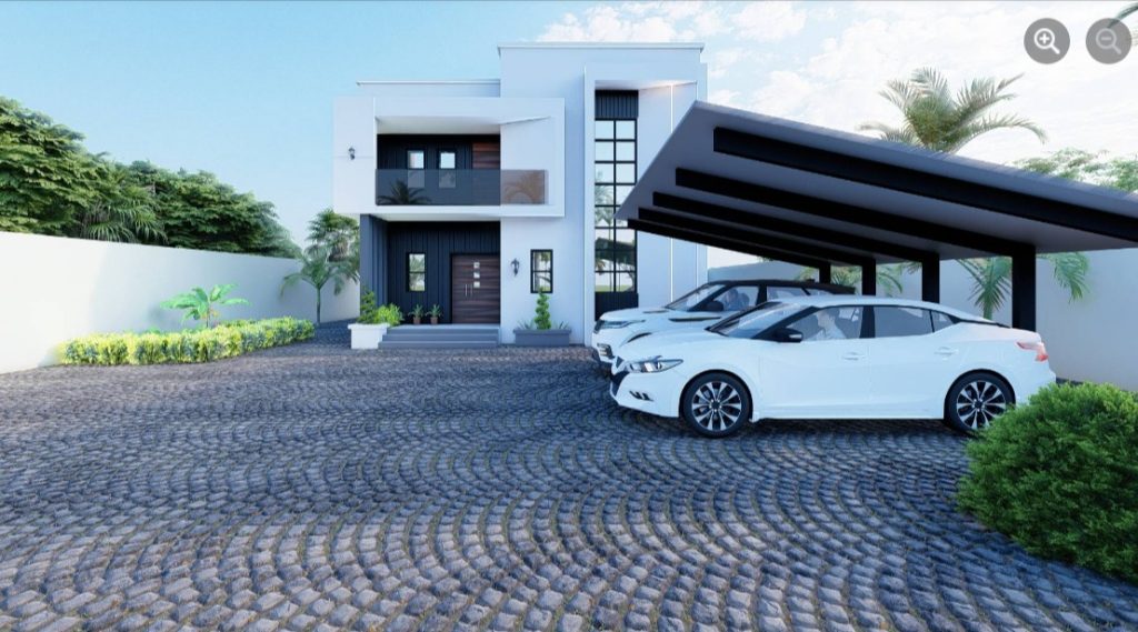 Modern Hidden Roof 4-Bedroom Duplex