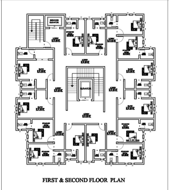 Free 50-Rooms Hotel Design