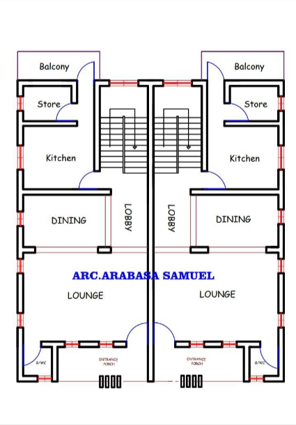 Twin 2-Bedroom Flats for Dual Living
